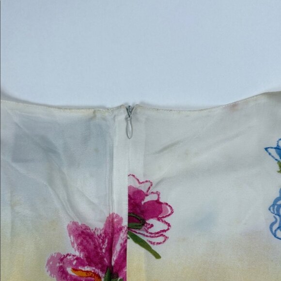 Fendi Multicolor Floral Mini Dress Sz 44 Made In Italy - Picture 9 of 12